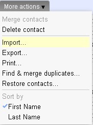 import iPhone contacts to Gmail